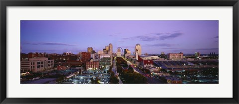 Framed St. Louis, Missouri at Dusk Print