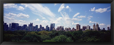 Framed Skyscrapers In A City, Manhattan, NYC, New York City, New York State, USA Print