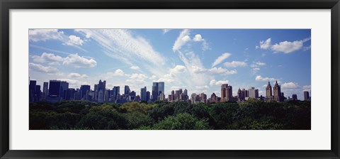 Framed Skyscrapers In A City, Manhattan, NYC, New York City, New York State, USA Print