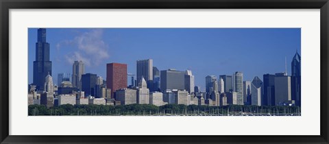 Framed Chicago Skyscrapers, Illinois Print