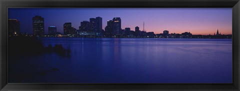 Framed Buildings at the waterfront, New Orleans, Louisiana, USA Print