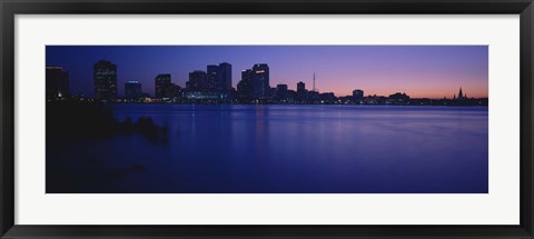 Framed Buildings at the waterfront, New Orleans, Louisiana, USA Print