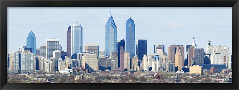 Framed Skyscrapers in Philadelphia, Pennsylvania, USA Print