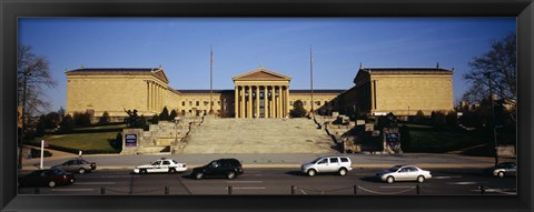 Framed Facade of an art museum, Philadelphia Museum Of Art, Philadelphia, Pennsylvania, USA Print