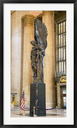 Framed War memorial at a railroad station, 30th Street Station, Philadelphia, Pennsylvania, USA Print