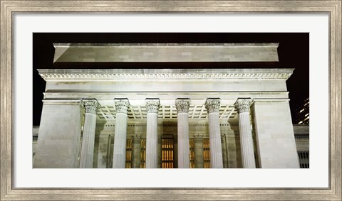 Framed Low angle view of a building, 30th Street Station, Schuylkill River, Philadelphia, Pennsylvania, USA Print