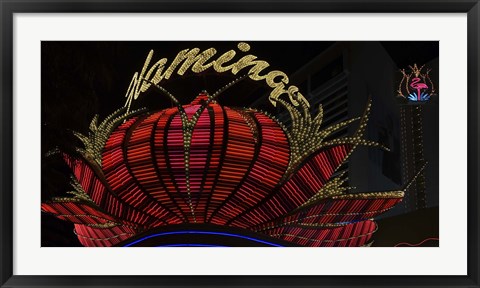 Framed High section view of a casino, Flamingo Casino, Las Vegas, Nevada, USA Print