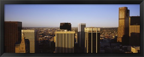 Framed Skyscrapers in a city, Denver, Colorado, USA Print