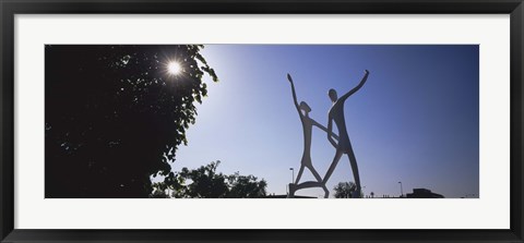 Framed Low angle view of sculptures, Colorado Convention Center, Denver, Colorado, USA Print