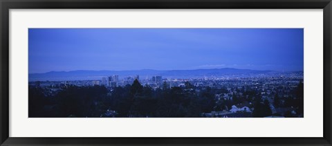 Framed High angle view of buildings in a city, Oakland, California, USA Print