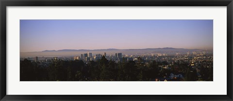 Framed High angle view of a cityscape, Oakland, California, USA Print