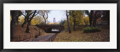 Framed Bridge in a park, Central Park, Manhattan, New York City, New York State, USA Print