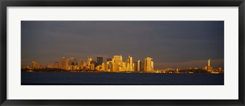 Framed New York and Statue of Liberty Print