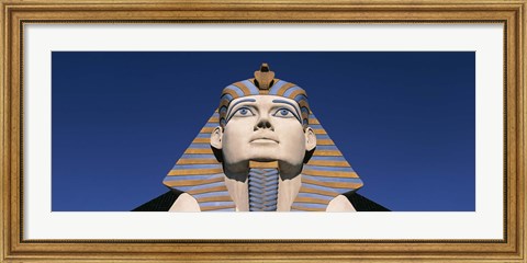 Framed Low angle view of a sphinx, Luxor Hotel Sphinx, Las Vegas, Nevada, USA Print