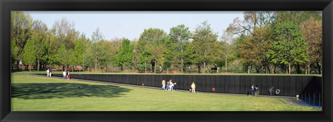 Framed Tourists standing in front of a monument, Vietnam Veterans Memorial, Washington DC, USA Print