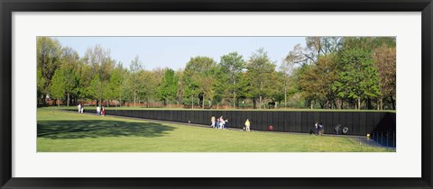 Framed Tourists standing in front of a monument, Vietnam Veterans Memorial, Washington DC, USA Print