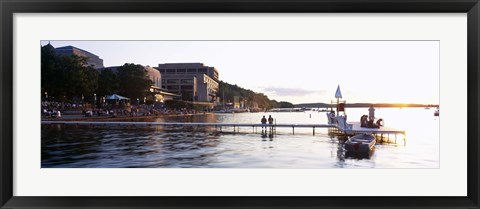 Framed Lake Mendota, University of Wisconsin, Memorial Union, Madison, Dane County, Wisconsin Print