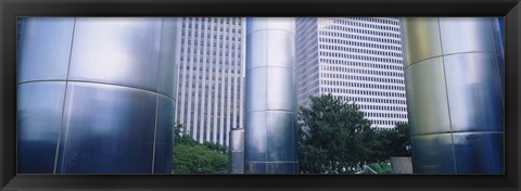 Framed Columns of a building, Downtown District, Houston, Texas, USA Print