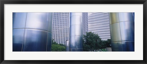 Framed Columns of a building, Downtown District, Houston, Texas, USA Print