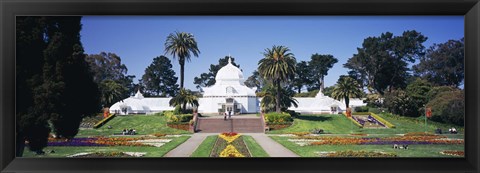 Framed Facade of a building, Conservatory of Flowers, Golden Gate Park, San Francisco, California, USA Print