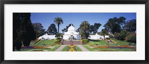 Framed Facade of a building, Conservatory of Flowers, Golden Gate Park, San Francisco, California, USA Print