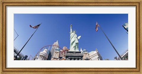 Framed Low angle view of a statue, Replica Statue Of Liberty, Las Vegas, Clark County, Nevada, USA Print