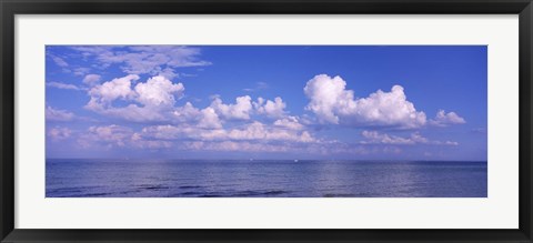 Framed Clouds over the sea, Tampa Bay, Gulf Of Mexico, Anna Maria Island, Manatee County, Florida Print