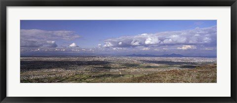 Framed Clouds over a landscape, South Mountain Park, Phoenix, Maricopa County, Arizona, USA Print