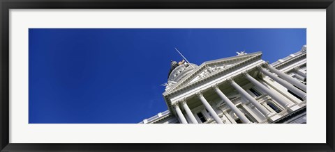 Framed Low angle view of a government building, California State Capitol Building, Sacramento, California Print