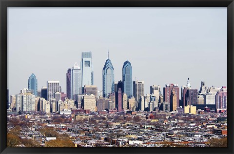 Framed Center City, Philadelphia, Pennsylvania Print