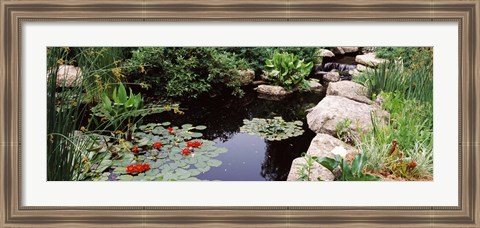 Framed Sunken Garden, Olbrich Botanical Gardens, Madison, Wisconsin Print