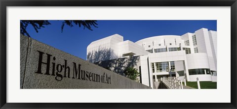 Framed Facade of an art museum, High Museum of Art, Atlanta, Fulton County, Georgia, USA Print