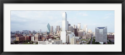 Framed Dallas Skyline Print