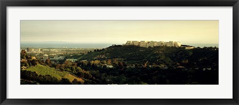 Framed High angle view of a city, Santa Monica, Los Angeles County, California, USA Print