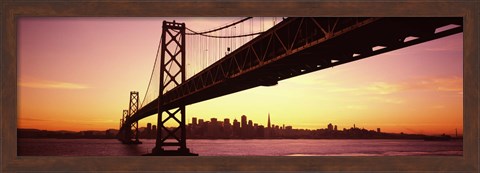 Framed Sunset over San Francisco Bay, San Francisco, California, USA Print