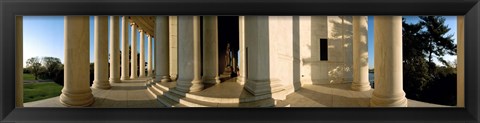 Framed Columns of a memorial, Jefferson Memorial, Washington DC, USA Print