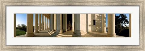 Framed Columns of a memorial, Jefferson Memorial, Washington DC, USA Print