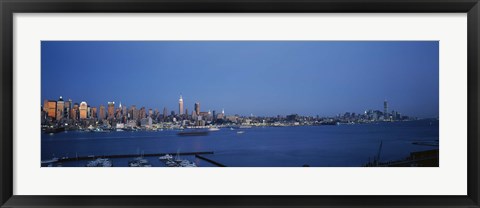 Framed View of New York City from Hamilton Park, New York State Print