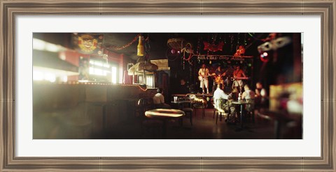 Framed People in a restaurant, Cha Cha Lounge, Coney Island, Brooklyn, New York City, New York State, USA Print