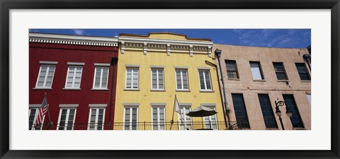 Framed Low angle view of buildings, French Market, French Quarter, New Orleans, Louisiana, USA Print