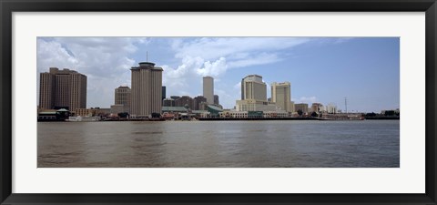 Framed Buildings along the waterfront New Orleans, Louisiana Print