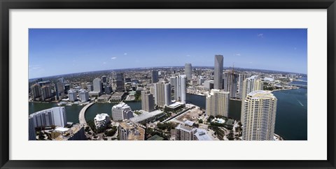 Framed Aerial View of Miami, Florida, 2008 Print