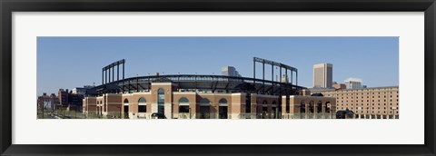 Framed Baseball park in a city, Oriole Park at Camden Yards, Baltimore, Maryland, USA Print