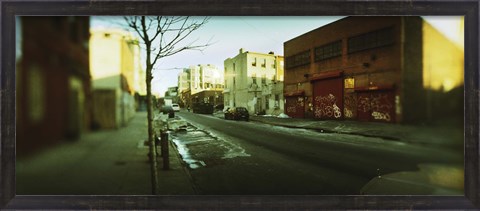 Framed Buildings in a city, Williamsburg, Brooklyn, New York City, New York State, USA Print