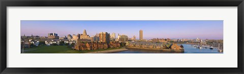 Framed High angle view of a city, Buffalo, New York State, USA Print