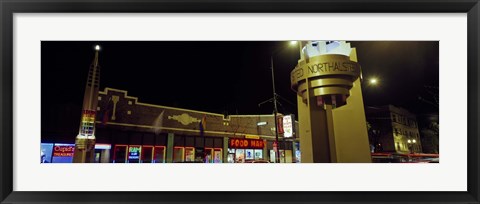 Framed Buildings in a city, Halsted Street, Boystown, Chicago, Illinois, USA Print