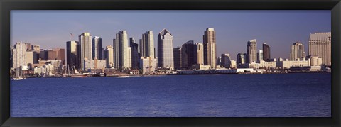 Framed San Diego skyline as Seen from the Water Print