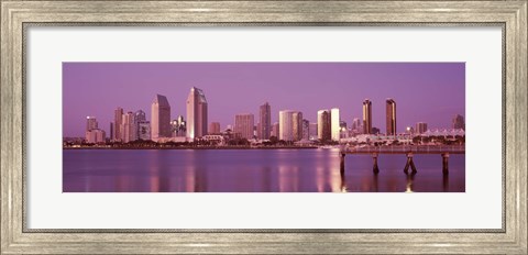 Framed City Skline View of San Diego Print