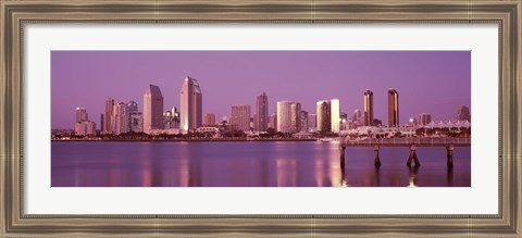 Framed City Skline View of San Diego Print