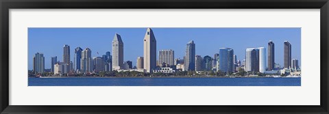 Framed City at the waterfront, San Diego, California, USA 2010 Print